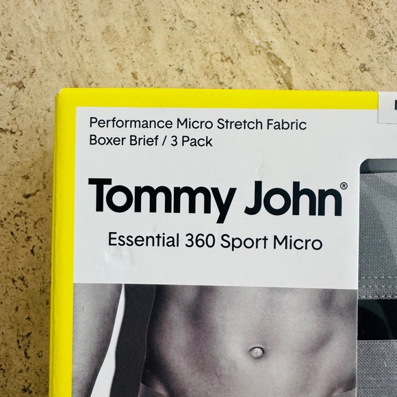 NEW Tommy John Performance Micro Stretch Boxer Brief 3 pack Medium - Picture 3 of 5